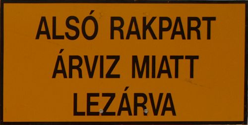 Spodní nábřeží je kvůli povodni zavřené